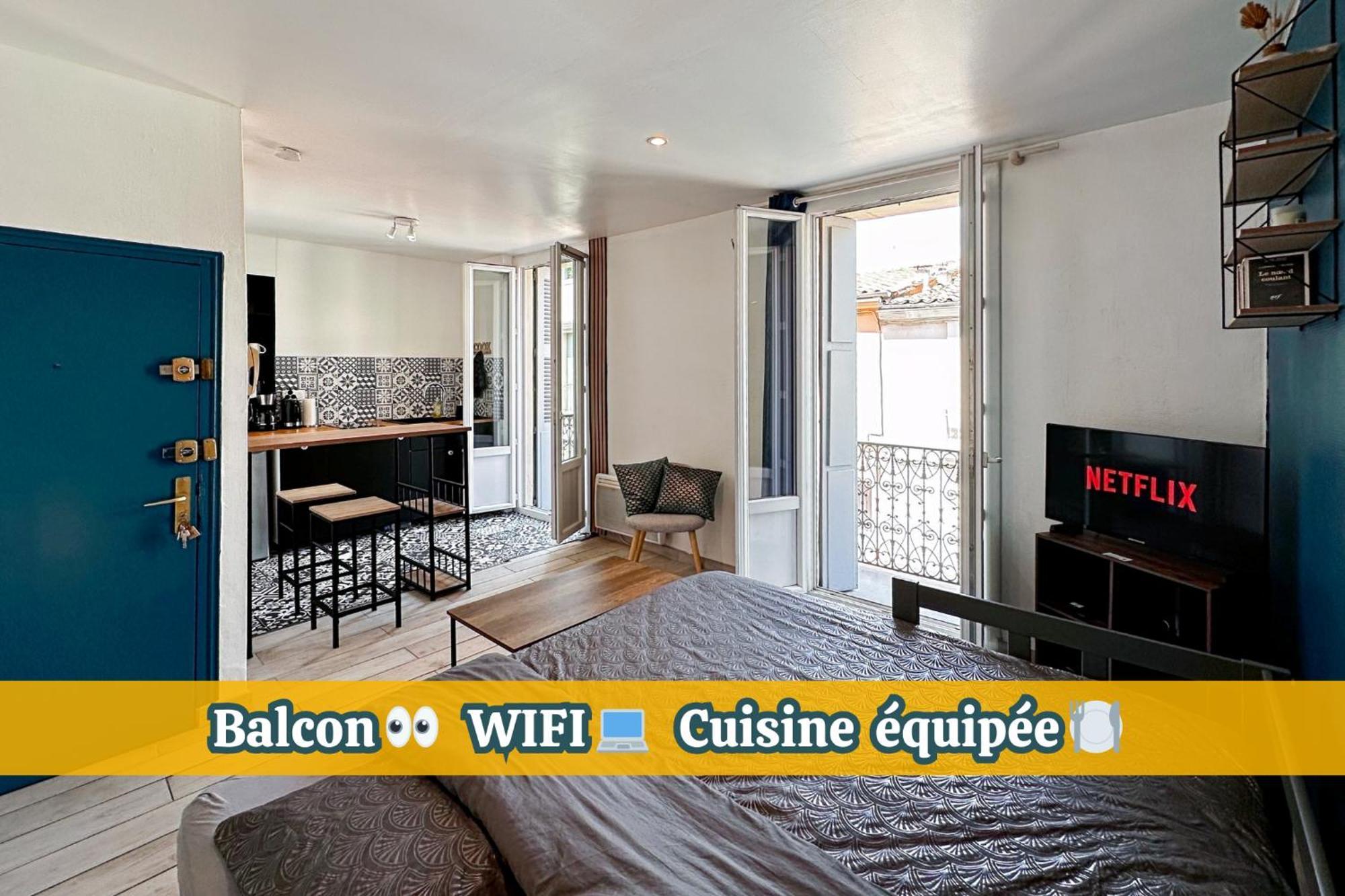 Appartement Entier Cosy Avec Balcon - Centre 몽펠리에 외부 사진